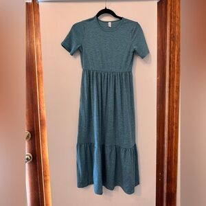 YOVION Girls Summer Maxi Dress Short Sleeve Crew Neck with Pockets